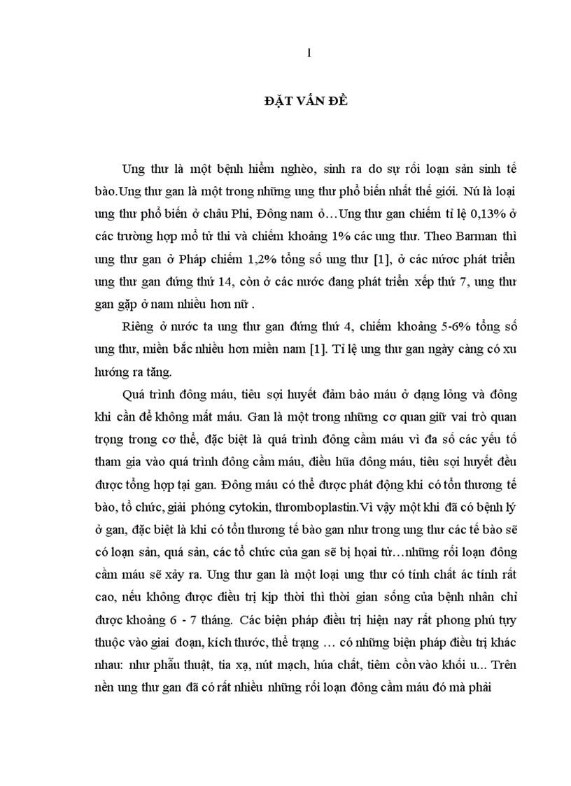 image for page Nghiên cứu Đặc điểm đông máu ở bệnh nhân ung thư gan nguyên phát điều trị tại trung tâm y học hạt nhân ung bướu bệnh viện bạch mai