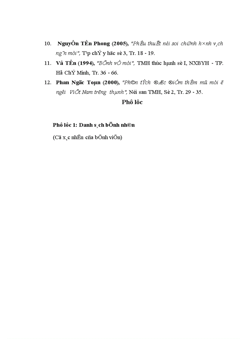 image for page Nghiên cứu đặc điểm dị hình vách ngăn mũi và đánh giá kết quả phẫu thuật nội soi chỉnh hình vách ngăn tại bệnh viện Tai Mũi Họng Trung ương