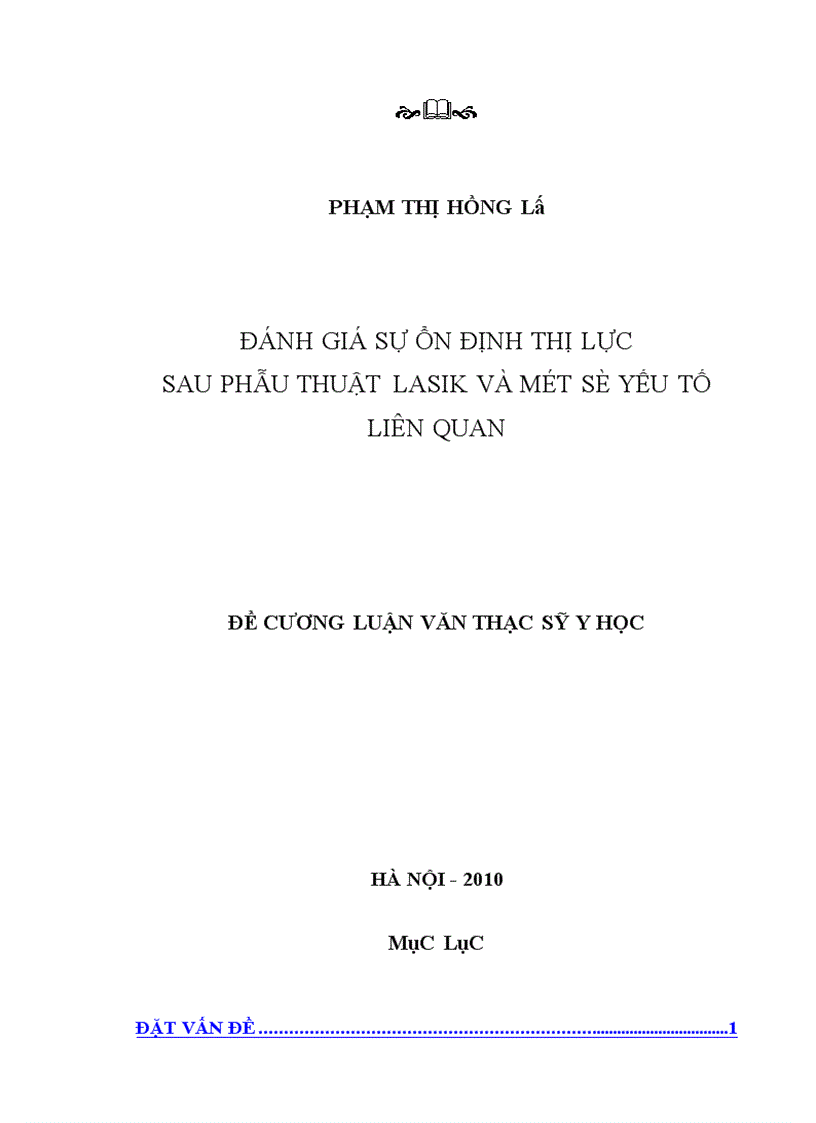 image for page Đánh giá sự ổn định thị lực sau mổ LASIK và một số yếu tố liên quan