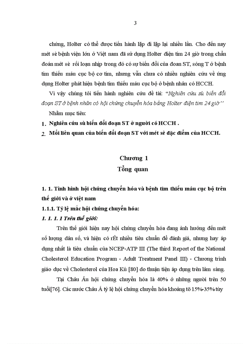 image for page Nghiên cứu sự biến đổi đoạn ST ở bệnh nhân có hội chứng chuyển hóa bằng Holter điện tim 24 giờ