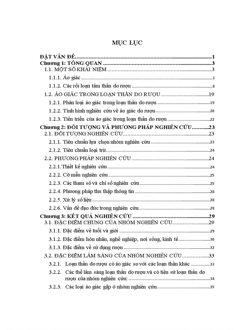 image for page Nghiên cứu đặc điểm lâm sàng của ảo giác trong loạn thần do rượu