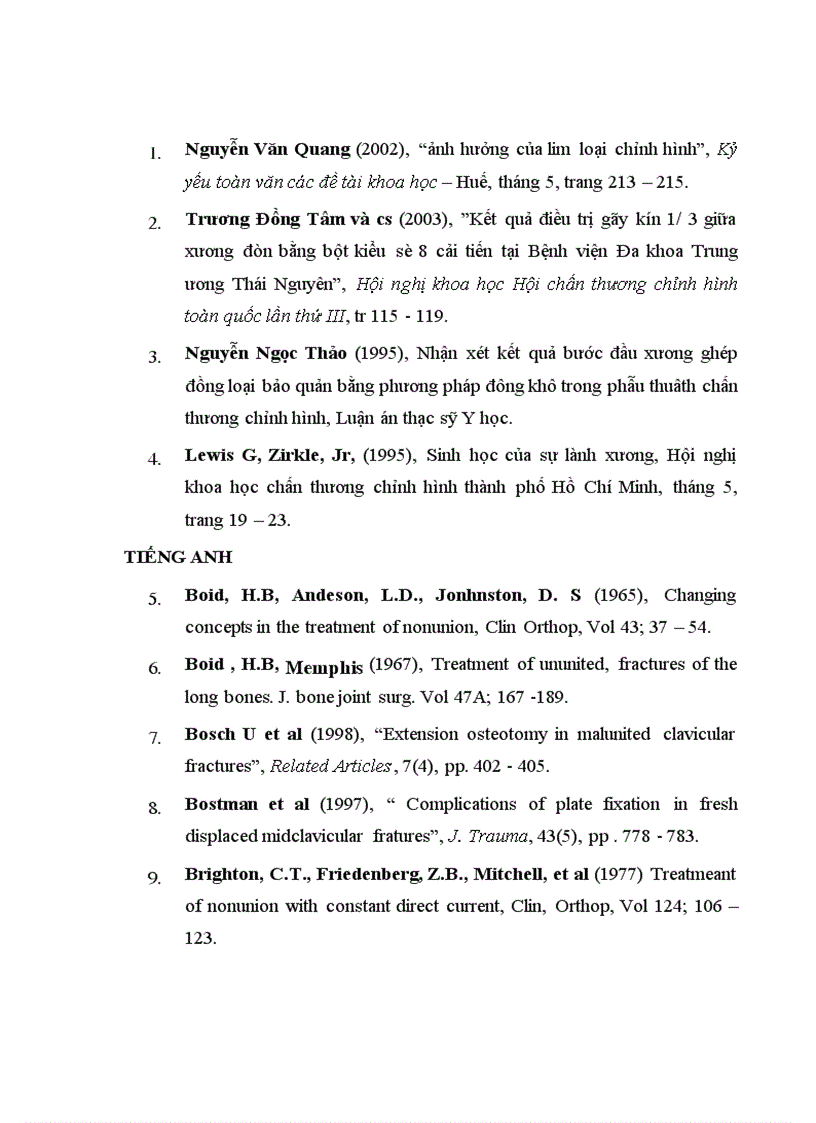 image for page Đánh giá kết quả điều trị khớp giả xương đòn bằng kết xương nẹp vít tại BVTW QĐ 108