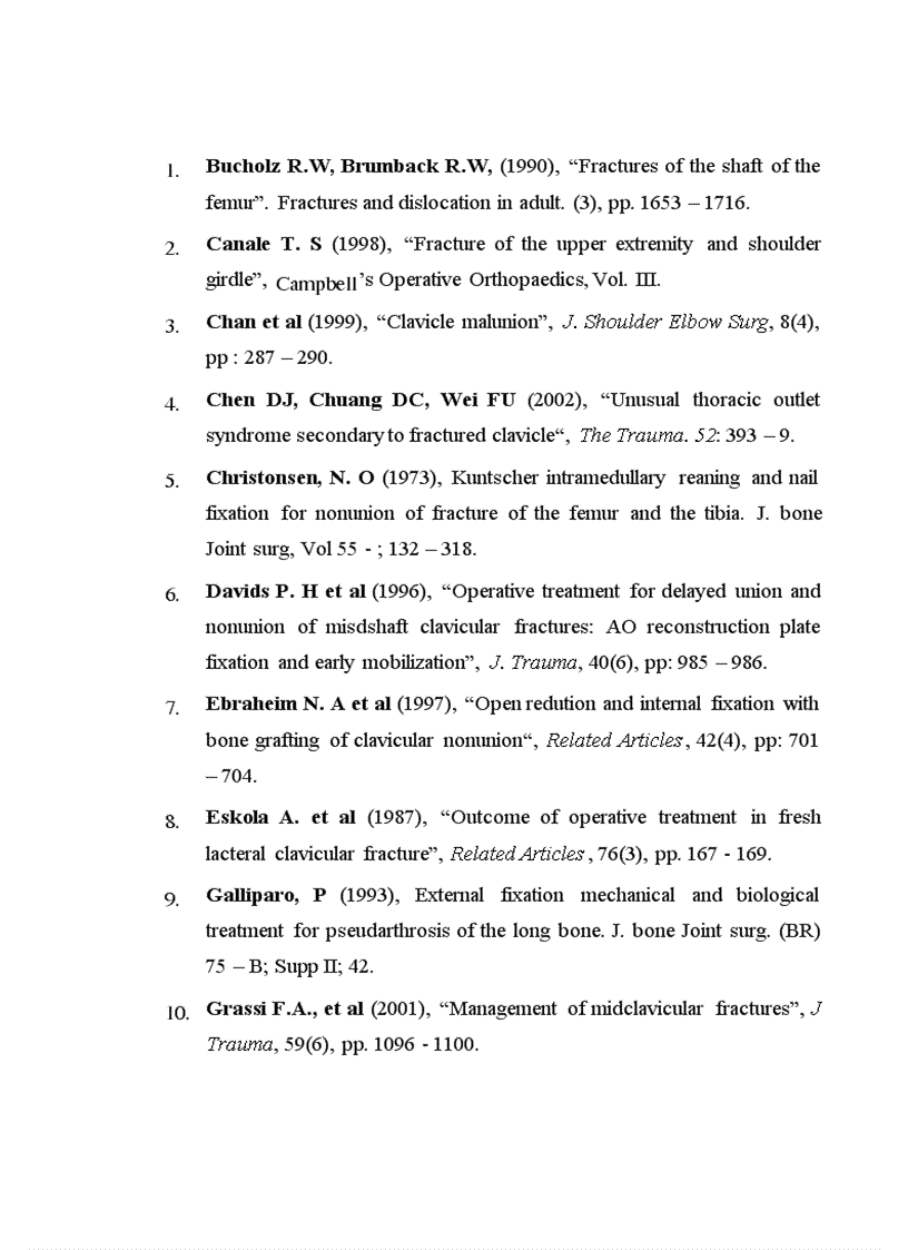 image for page Đánh giá kết quả điều trị khớp giả xương đòn bằng kết xương nẹp vít tại BVTW QĐ 108