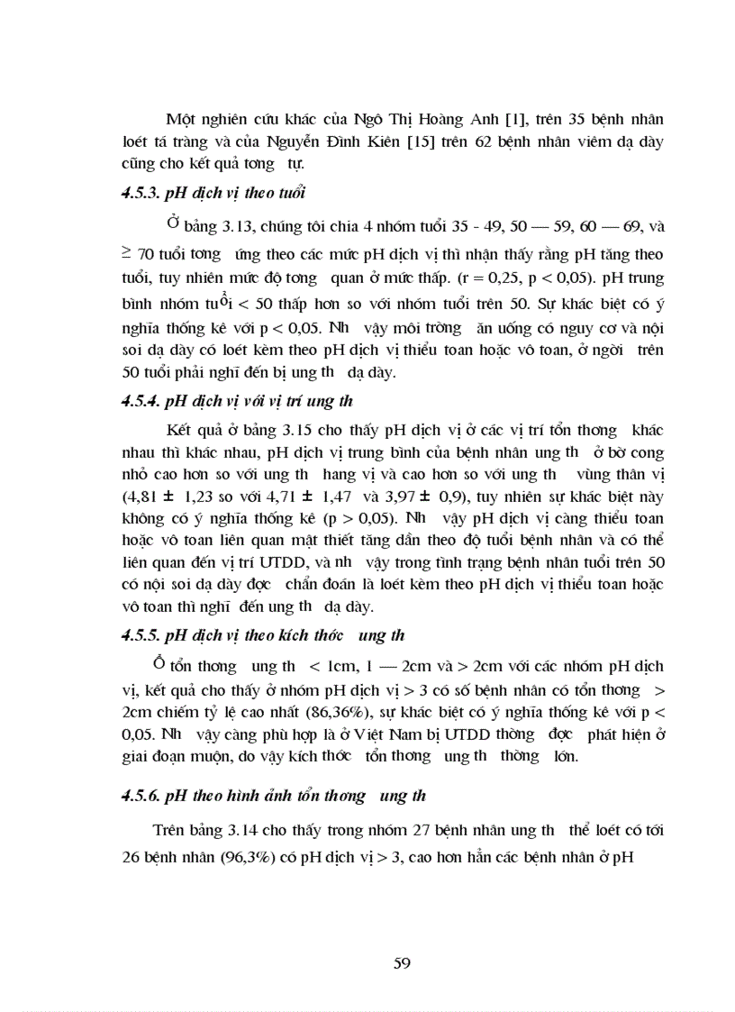 image for page Nghiên cứu đặc điểm lâm sàng hình ảnh nội soi mô bệnh học và pH dịch vị của bệnh nhân ung thư dạ dày tại Bệnh Viện Quân y 103 1