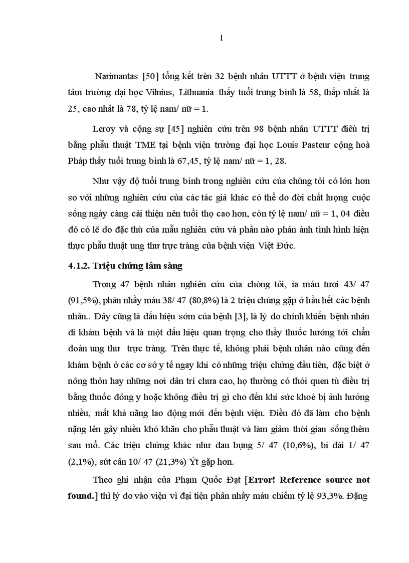 image for page Nghiên cứu mối liên quan giữa khối u với mức độ xâm lấn vào mạc treo của ung thư trực tràng
