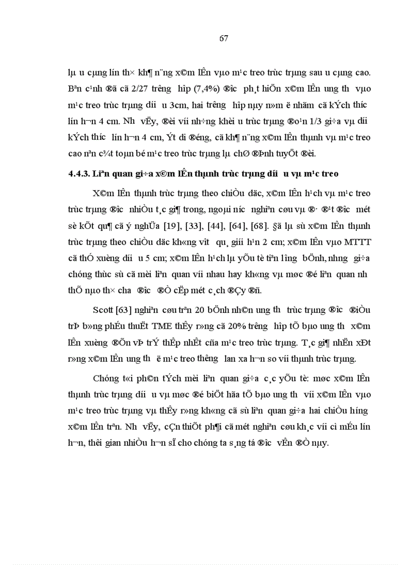 image for page Nghiên cứu mối liên quan giữa khối u với mức độ xâm lấn vào mạc treo của ung thư trực tràng