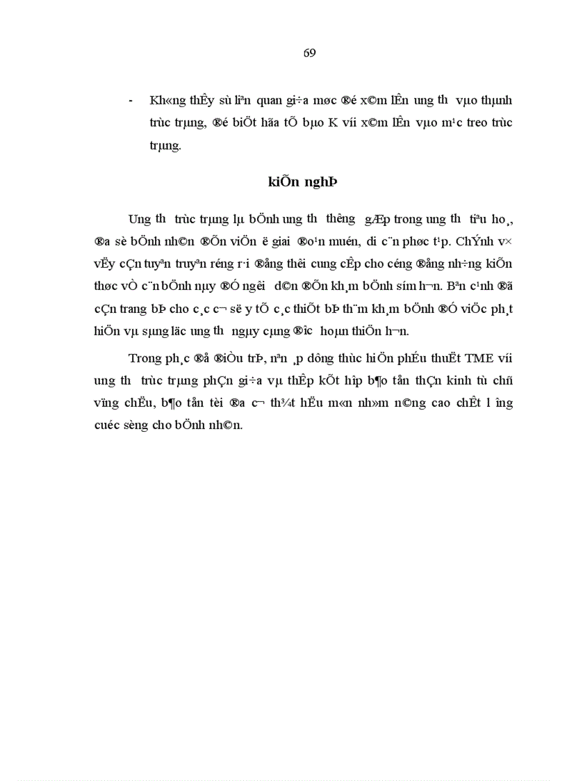 image for page Nghiên cứu mối liên quan giữa khối u với mức độ xâm lấn vào mạc treo của ung thư trực tràng