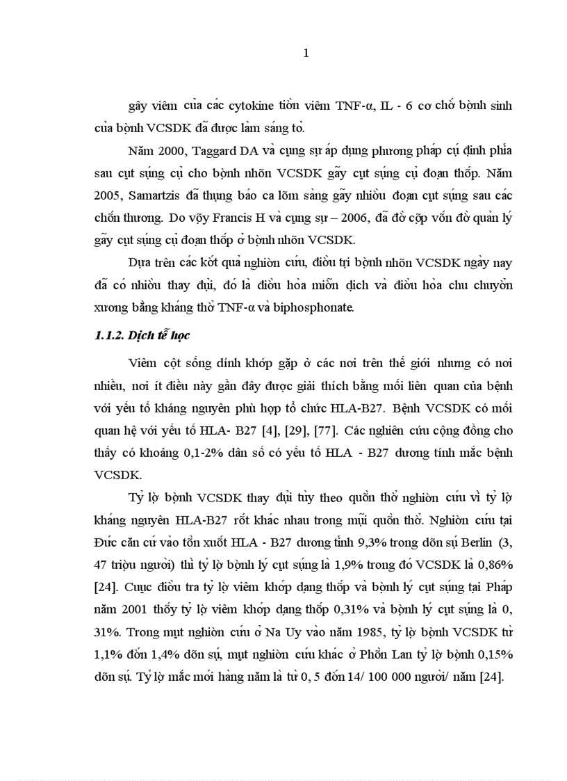 image for page Đánh giá hiệu quả điều trị tiêm corticosteroid nội khớp háng ở bệnh nhân viêm cột sống dính khớp