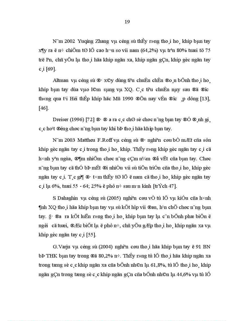 image for page Nghiên cứu đặc điểm lâm sàng và X quang của thoái hoá các khớp bàn tay theo tiêu chuẩn chẩn đoán ACR 1990