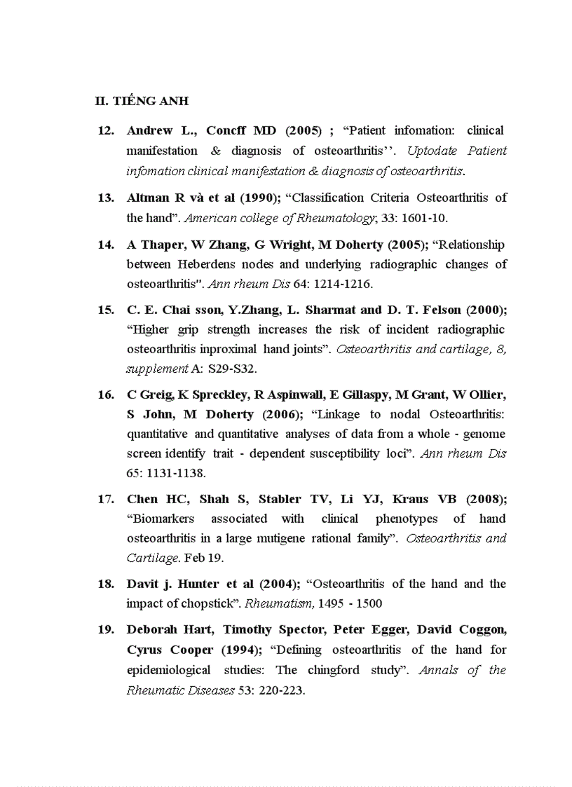 image for page Nghiên cứu đặc điểm lâm sàng và X quang của thoái hoá các khớp bàn tay theo tiêu chuẩn chẩn đoán ACR 1990