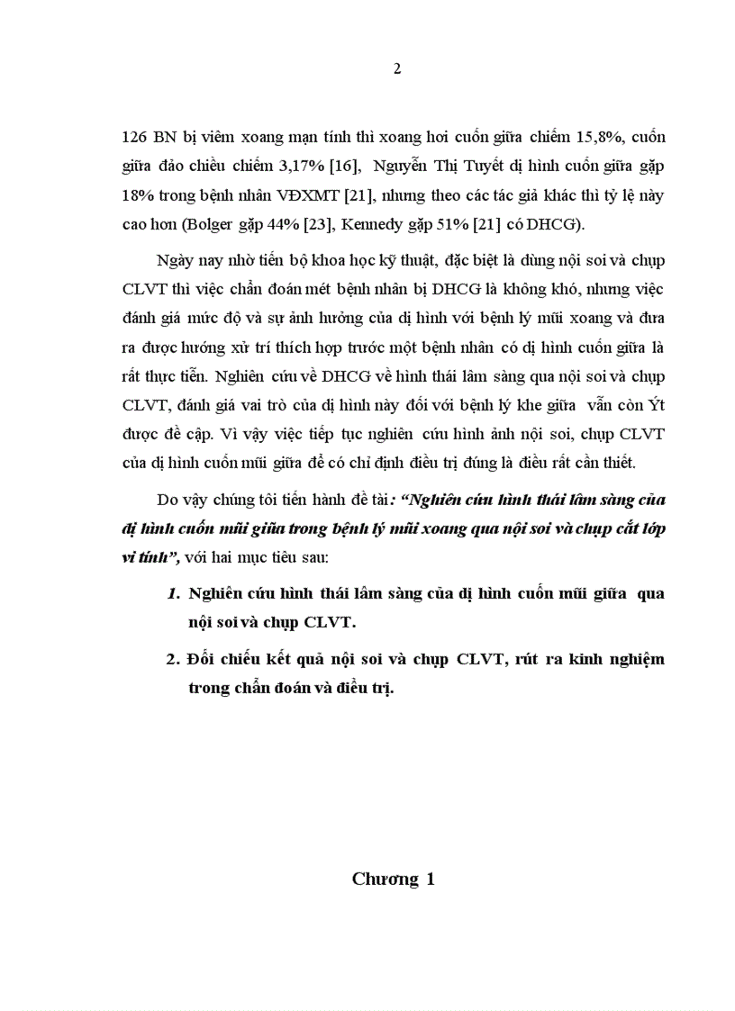 image for page Nghiên cứu hình thái lâm sàng của dị hình cuốn mũi giữa trong bệnh lý mũi xoang qua nội soi và chụp cắt lớp vi tính