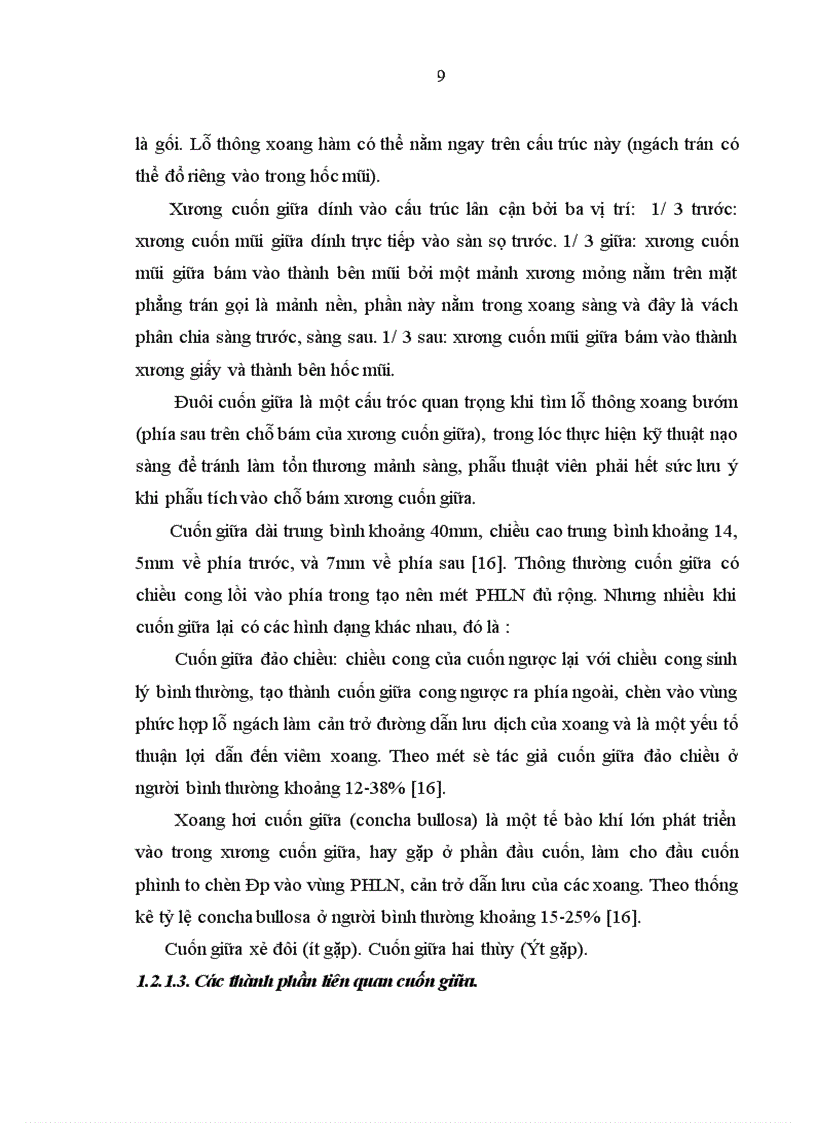 image for page Nghiên cứu hình thái lâm sàng của dị hình cuốn mũi giữa trong bệnh lý mũi xoang qua nội soi và chụp cắt lớp vi tính