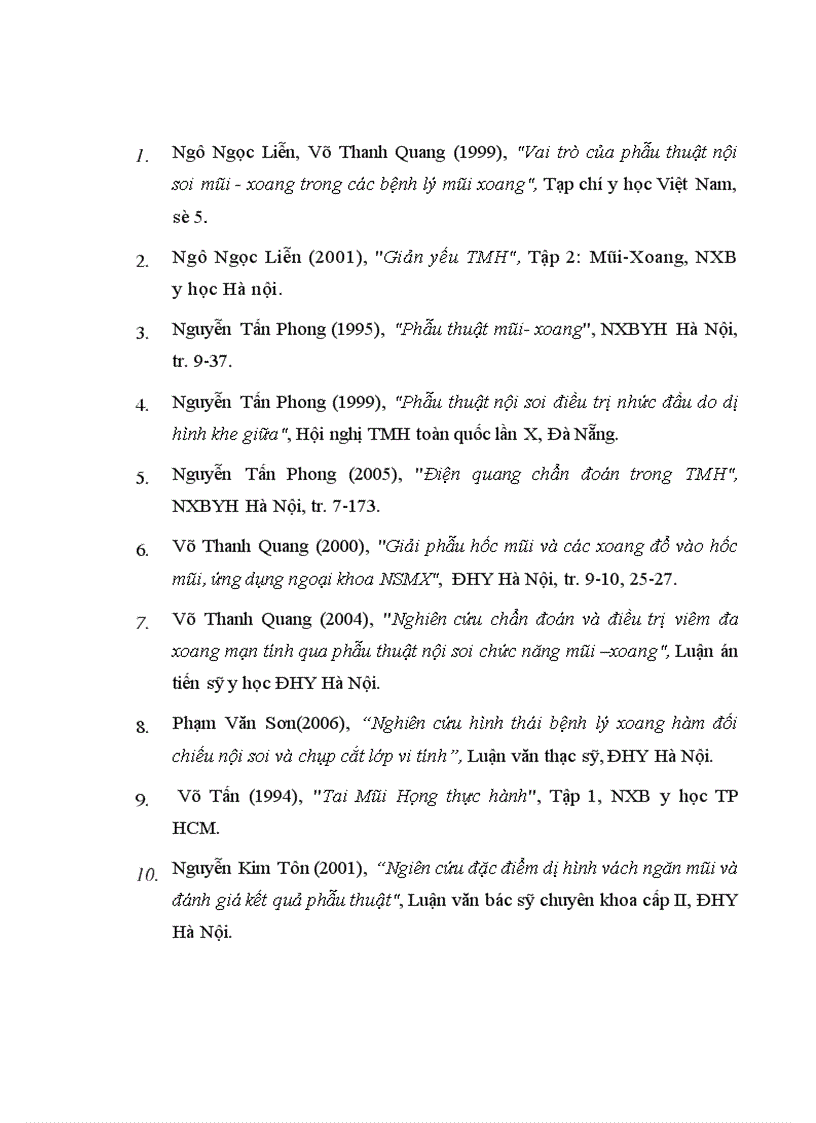 image for page Nghiên cứu hình thái lâm sàng của dị hình cuốn mũi giữa trong bệnh lý mũi xoang qua nội soi và chụp cắt lớp vi tính