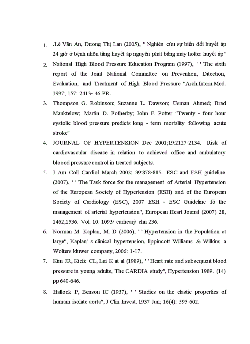 image for page Khảo sát sự biến đổi huyết áp 24 giờ ở người cao tuổi bình thường và tăng huyết áp điều trị tại bệnh viện lão khoa trung ương