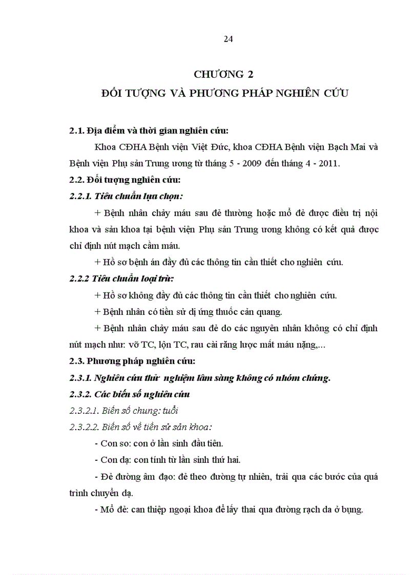 image for page Nghiên cứu áp dụng phương pháp gây tắc động mạch tử cung trong điều trị chảy máu sau đẻ 1
