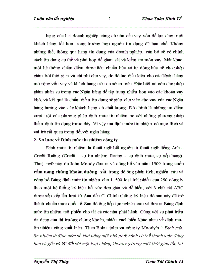 image for page Một số mô hình định mức tín nhiệm áp dụng cho sở giao dịch I Ngân hàng công thương Việt Nam