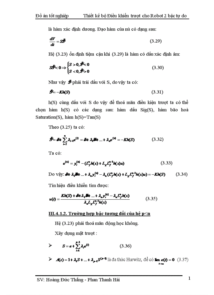 image for page Thiết kế bộ Điều khiển trượt cho tay máy Robot 2 bậc tự do và mô phỏng trên Matlab Simulink