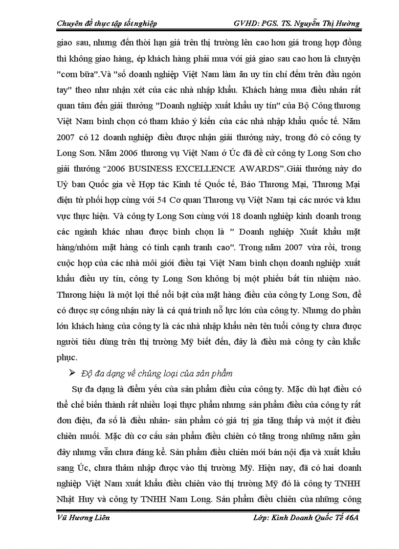 image for page Giải pháp nâng cao năng lực cạnh tranh mặt hàng điều của công ty cổ phần Long Sơn trên thị trường Mỹ trong điều kiện Việt Nam là thành viên của WTO
