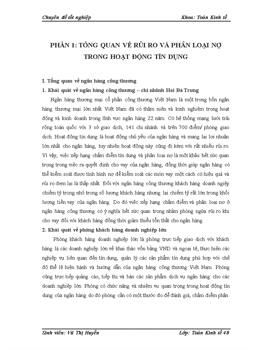 image for page Ứng dụng mô hình Logit xếp hạng và phân loại với tín dụng khách hàng doanh nghiệp lớn tại ngân hàng công thương chi nhánh Hai Bà Trưng