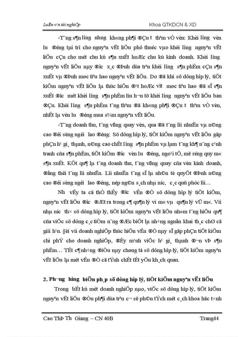 image for page Một số biện pháp nhằm sử dụng hợp lý và tiết kiệm nguyên vật liệu tại Công ty Cổ phần đầu tư xây dựng và sản xuất vật liệu Nam Thắng