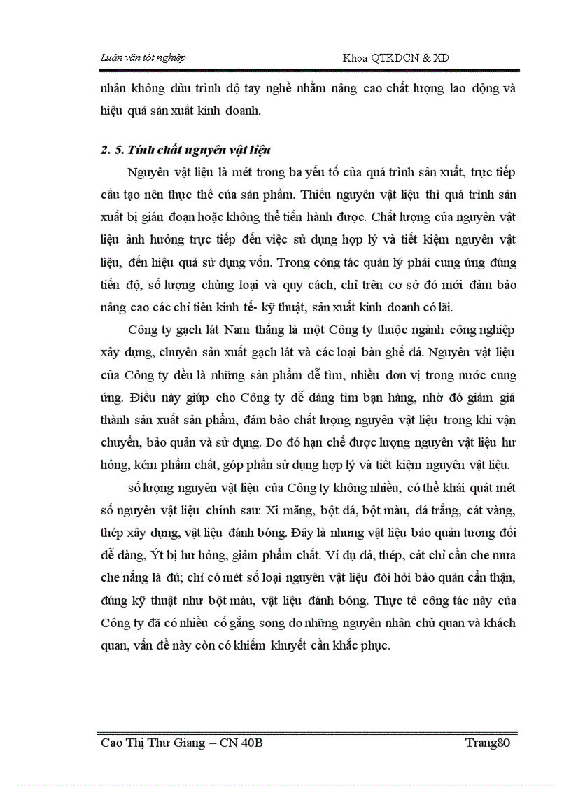 image for page Một số biện pháp nhằm sử dụng hợp lý và tiết kiệm nguyên vật liệu tại Công ty Cổ phần đầu tư xây dựng và sản xuất vật liệu Nam Thắng