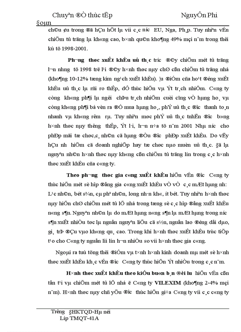 image for page Phương hướng và một số giải pháp đẩy mạnh xuất khẩu mặt hàng nông sản tại Công ty VILEXIM