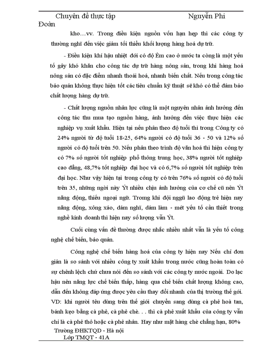 image for page Phương hướng và một số giải pháp đẩy mạnh xuất khẩu mặt hàng nông sản tại Công ty VILEXIM