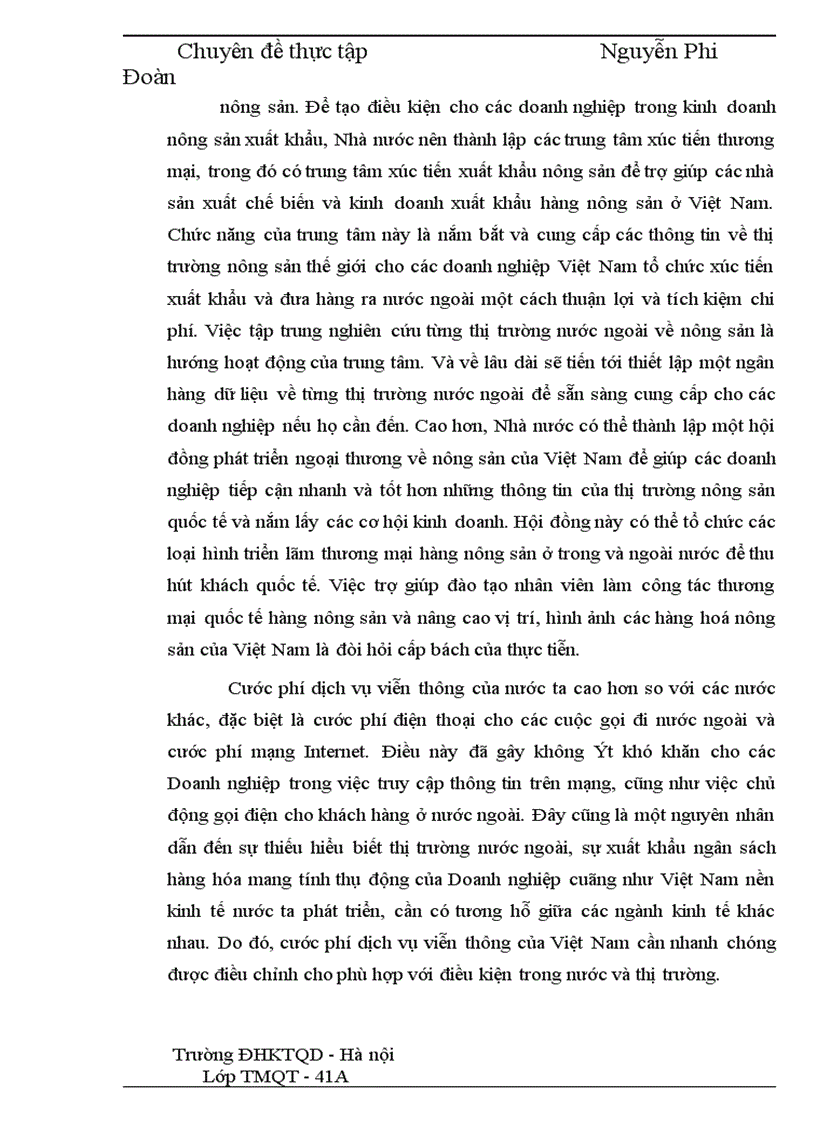 image for page Phương hướng và một số giải pháp đẩy mạnh xuất khẩu mặt hàng nông sản tại Công ty VILEXIM