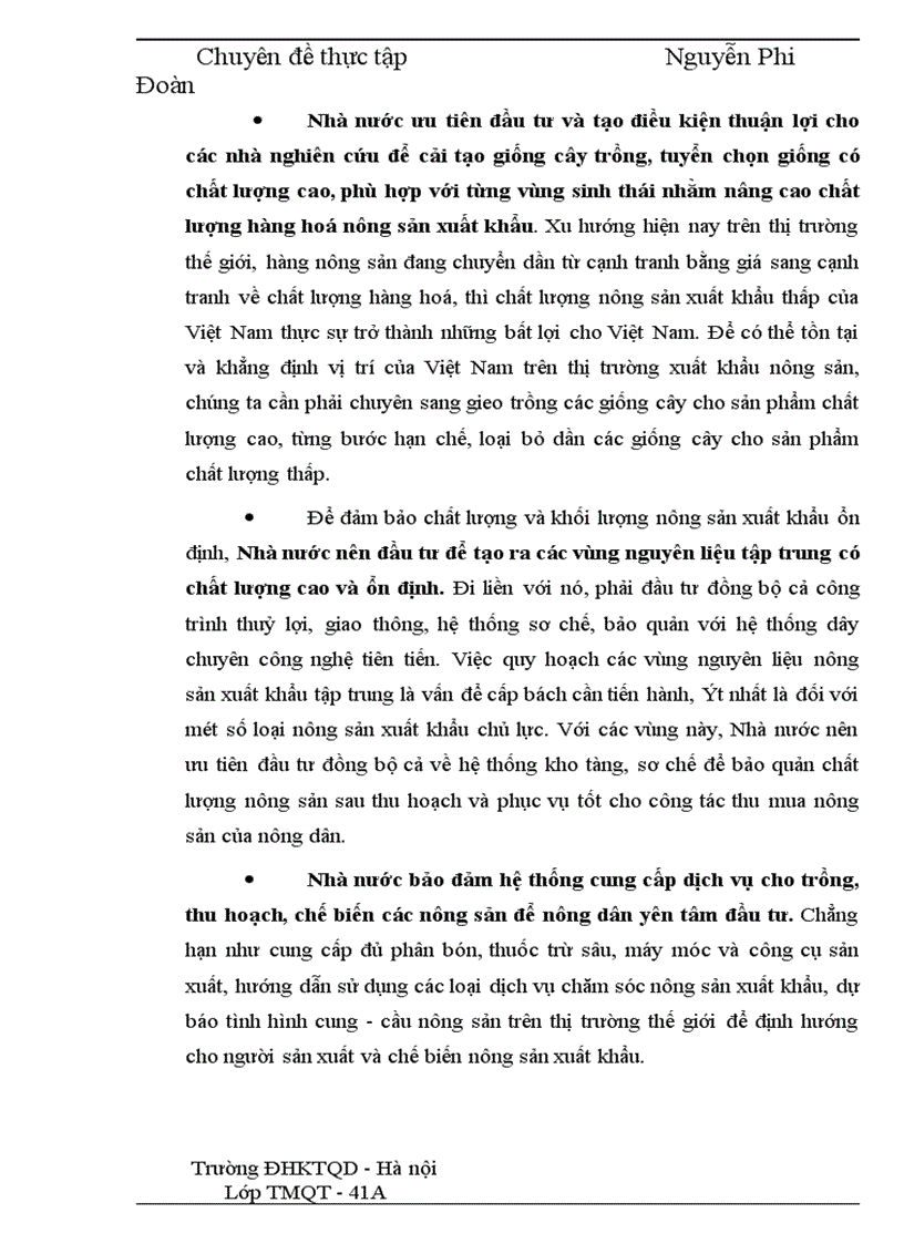 image for page Phương hướng và một số giải pháp đẩy mạnh xuất khẩu mặt hàng nông sản tại Công ty VILEXIM