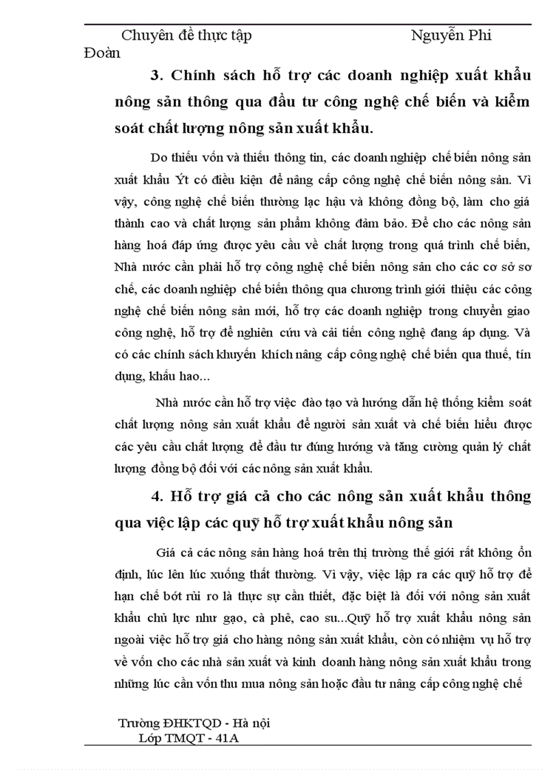 image for page Phương hướng và một số giải pháp đẩy mạnh xuất khẩu mặt hàng nông sản tại Công ty VILEXIM