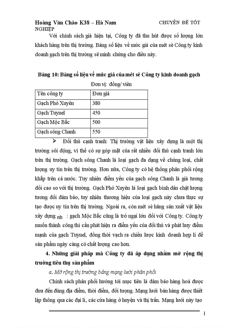 image for page Giải pháp nhằm mở rộng thị trường tiêu thụ gạch Tuynel của Công ty cổ phần vật liệu và phát triển nhà Hà Nội số 28