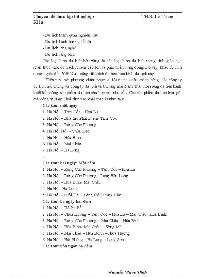 image for page Xây dựng chiến lược sản phẩm outbound dành cho khách hàng cá nhân tại công ty du lịch Nam Thái 1