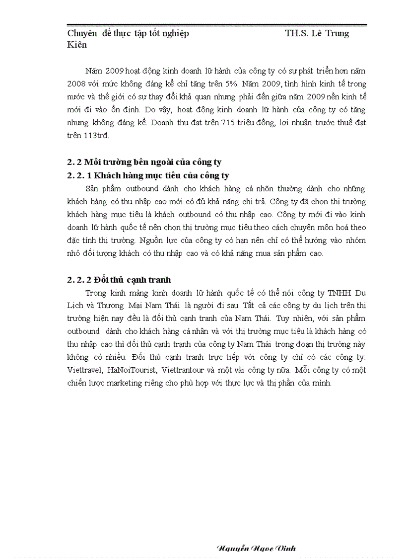 image for page Xây dựng chiến lược sản phẩm outbound dành cho khách hàng cá nhân tại công ty du lịch Nam Thái 1