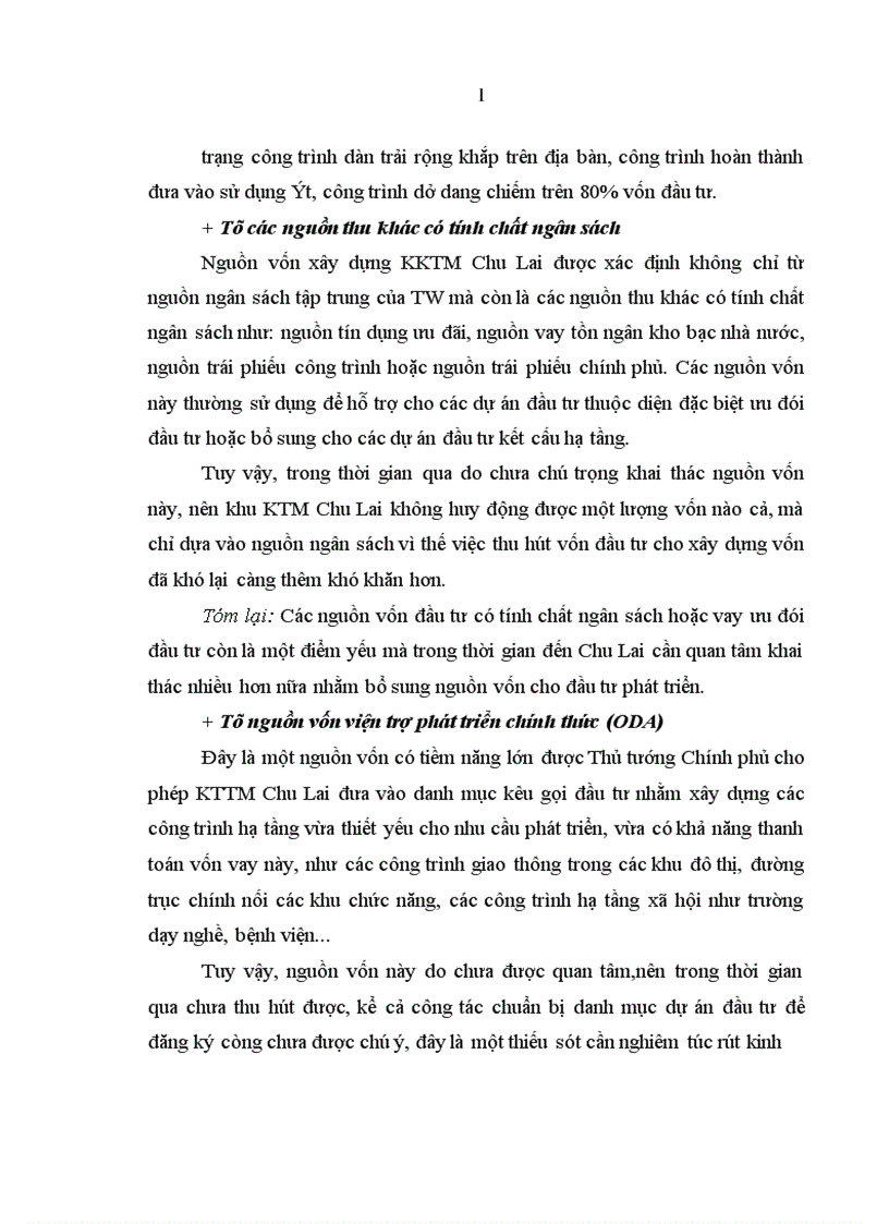 image for page Thu hút vốn đầu tư để phát triển khu kinh tế mở Chu Lai tỉnh Quang Nam 1