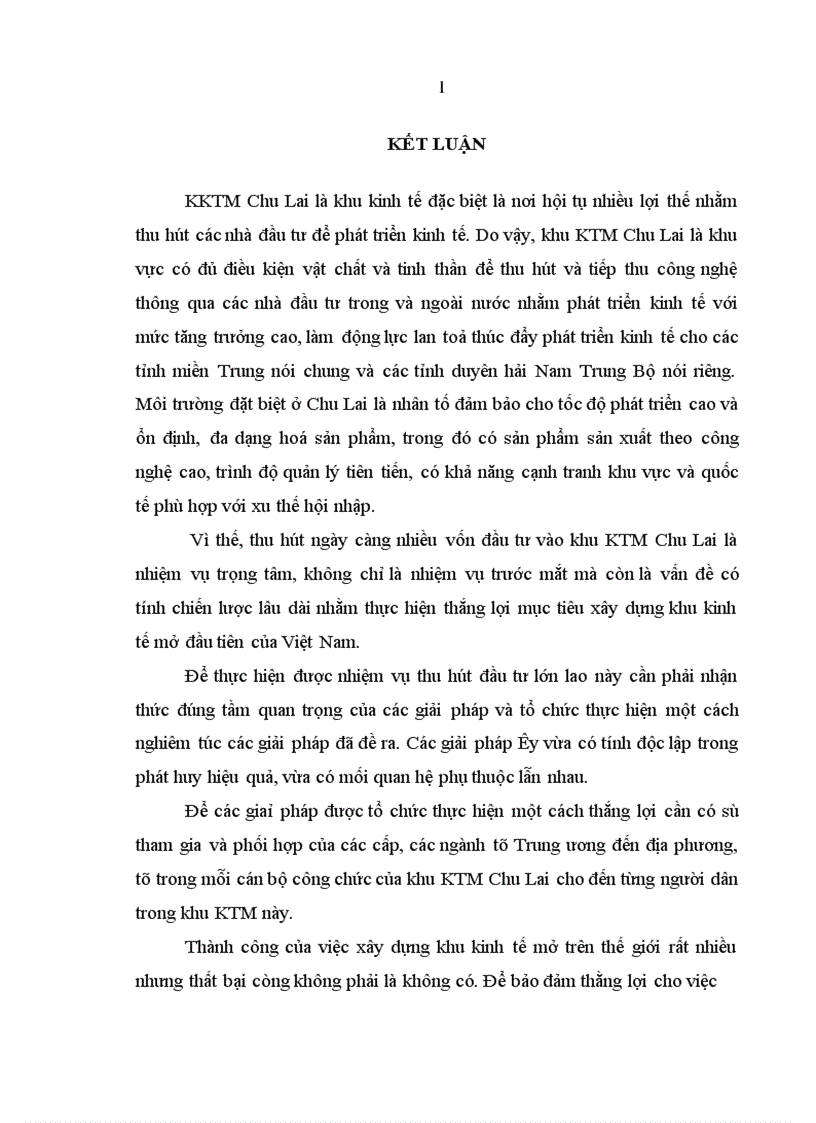 image for page Thu hút vốn đầu tư để phát triển khu kinh tế mở Chu Lai tỉnh Quang Nam 1