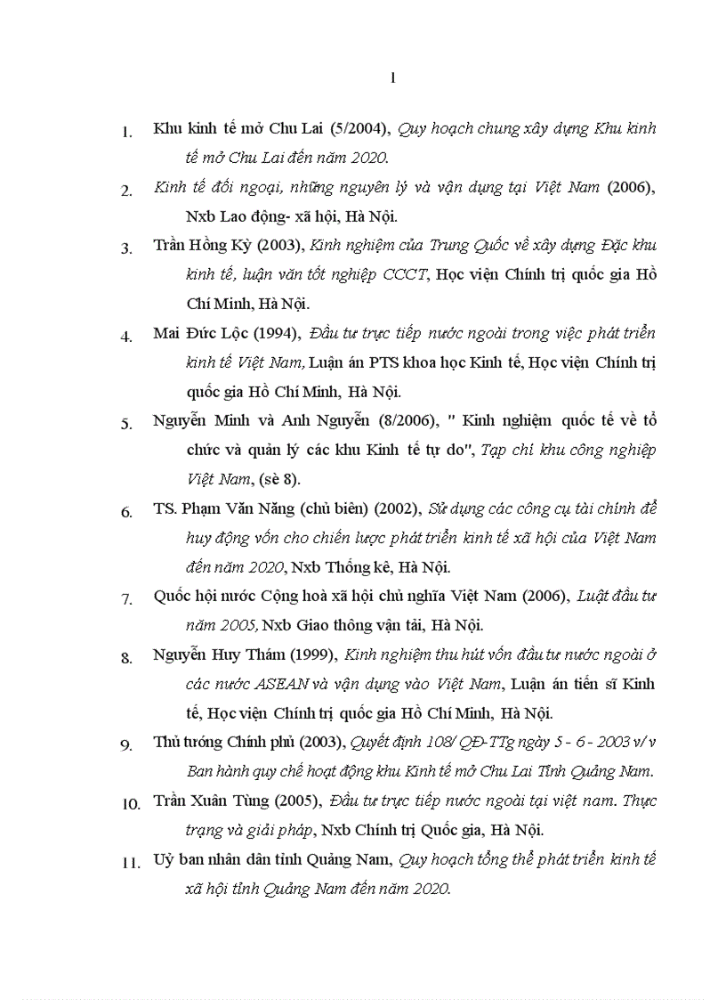 image for page Thu hút vốn đầu tư để phát triển khu kinh tế mở Chu Lai tỉnh Quang Nam 1