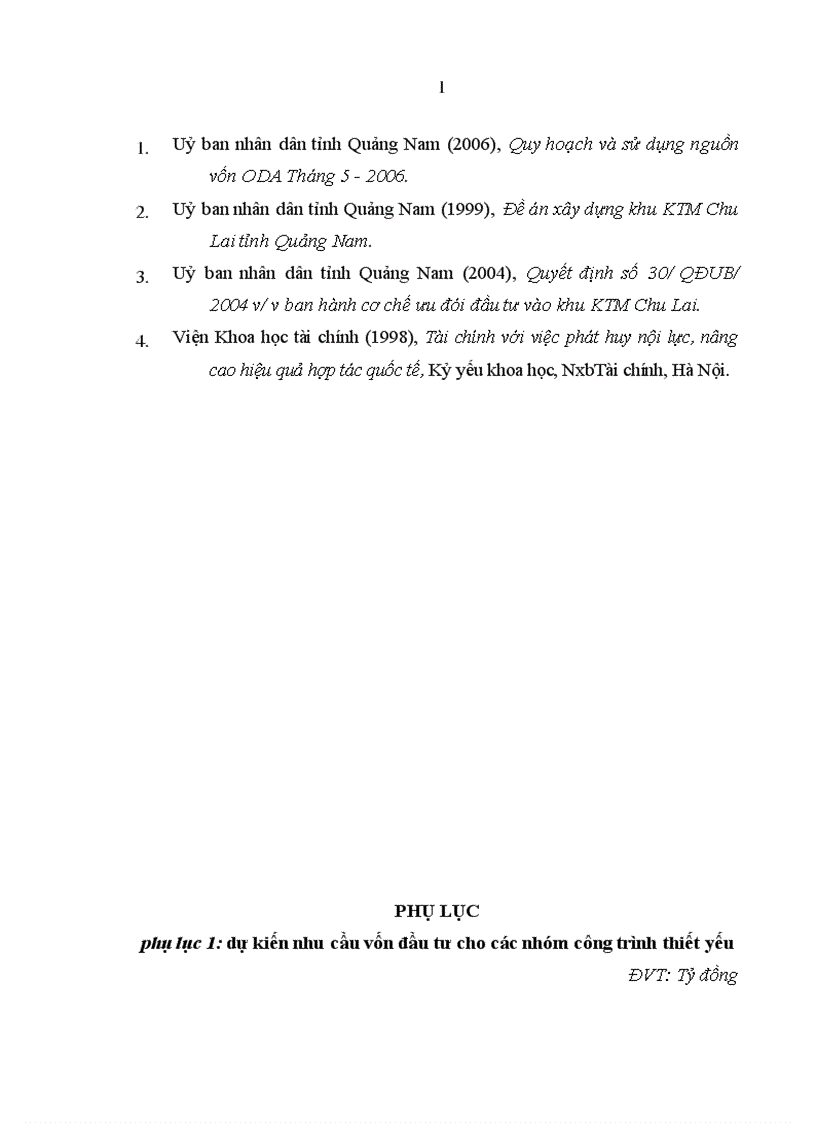 image for page Thu hút vốn đầu tư để phát triển khu kinh tế mở Chu Lai tỉnh Quang Nam 1