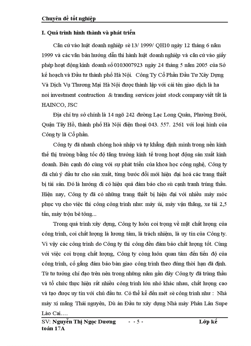 image for page Hoàn thiện phương pháp kế toán Nguyên vật liệu trong Công ty Cổ Phần Đầu Tư Xây Dựng và Dịch Vụ Thương Mại Hà Nội 1