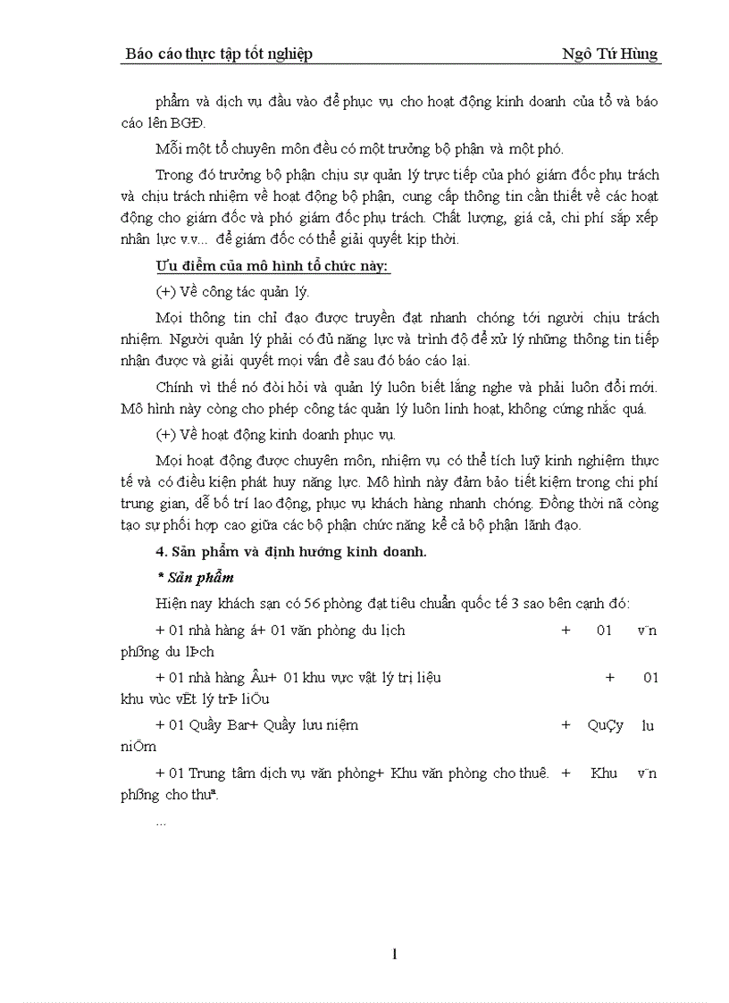 image for page Báo cáo thực tập tổng hợp tại khách sạn Dân Chủ