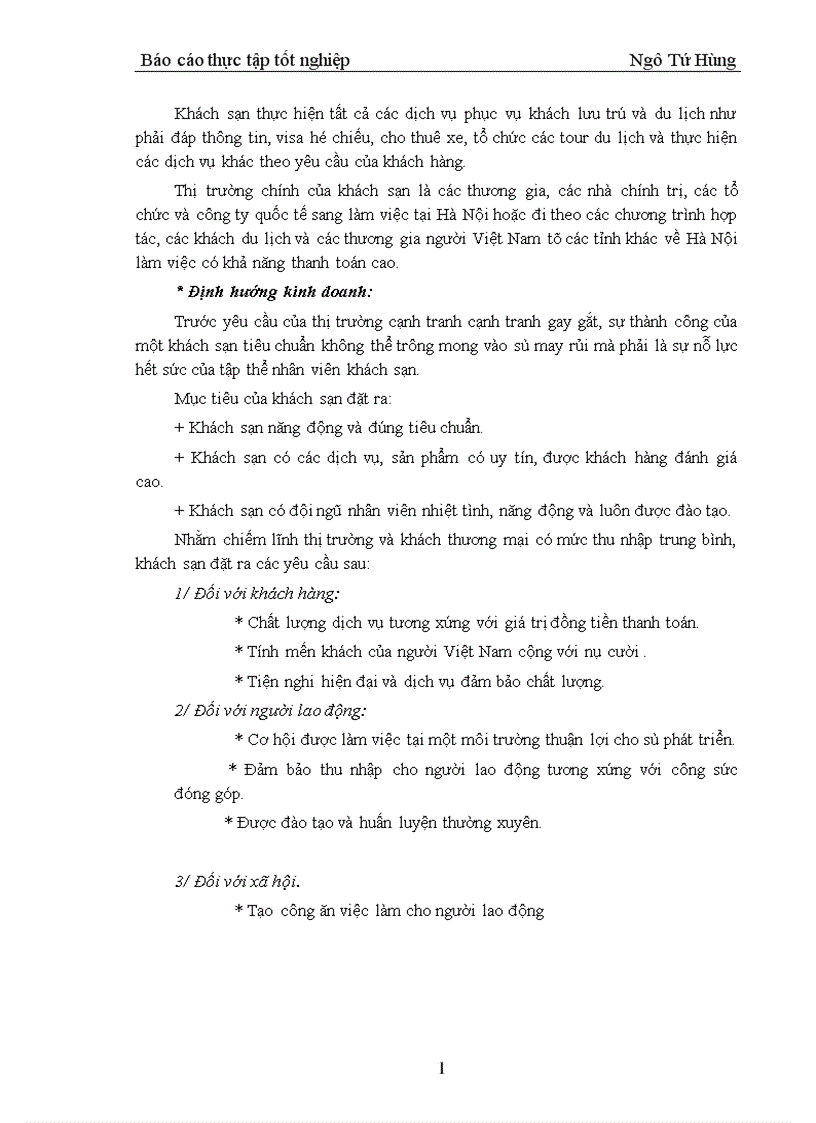 image for page Báo cáo thực tập tổng hợp tại khách sạn Dân Chủ