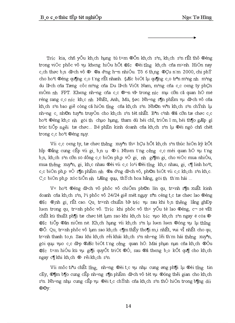 image for page Báo cáo thực tập tổng hợp tại khách sạn Dân Chủ
