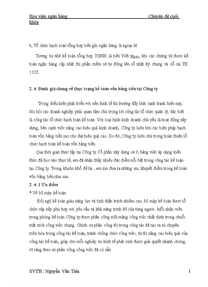 image for page Thực trạng kế toán vốn bằng tiền tại công ty cổ phần xây dựng số