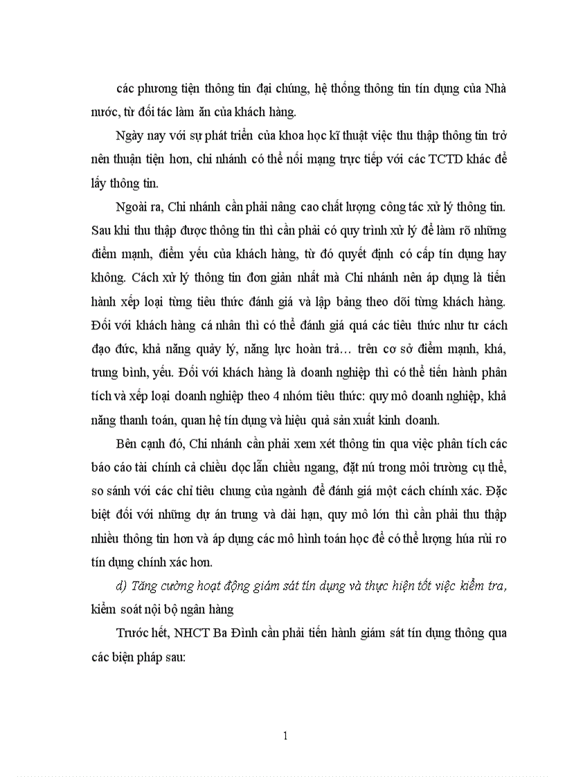 image for page Giải pháp nâng cao chất lượng tín dụng tại chi nhánh NHCT Ba Đình