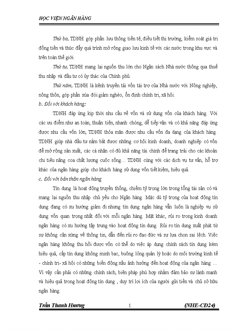 image for page Nâng cao chất lượng tín dụng tại VPbank chi nhánh Thăng Long Thực trạng và Giải pháp 1