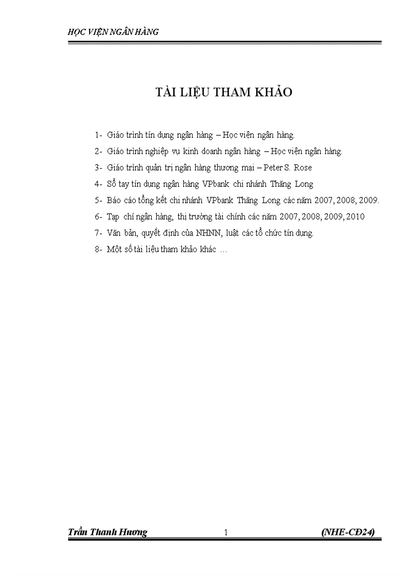 image for page Nâng cao chất lượng tín dụng tại VPbank chi nhánh Thăng Long Thực trạng và Giải pháp 1