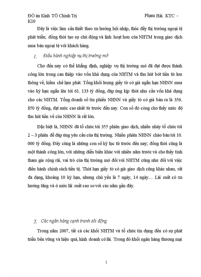 image for page Thị trường ngân hàng Việt Nam trong những năm gần đây
