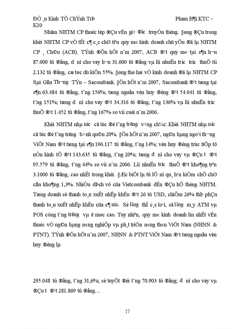 image for page Thị trường ngân hàng Việt Nam trong những năm gần đây