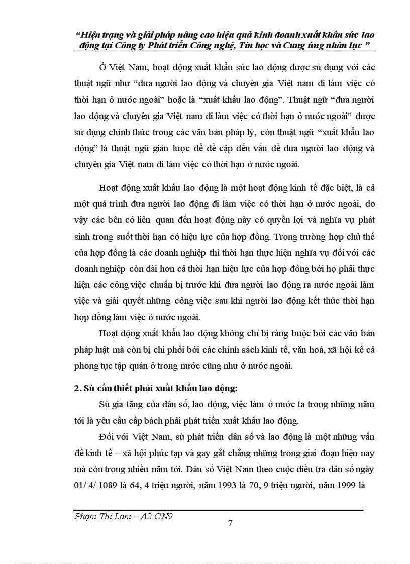 image for page Hiện trạng và giải pháp nâng cao hiệu quả kinh doanh xuất khẩu sức lao động tại Công ty Phát triển Công nghệ Tin học và Cung ứng nhân lực