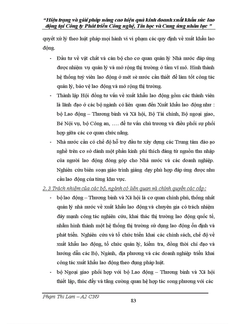 image for page Hiện trạng và giải pháp nâng cao hiệu quả kinh doanh xuất khẩu sức lao động tại Công ty Phát triển Công nghệ Tin học và Cung ứng nhân lực