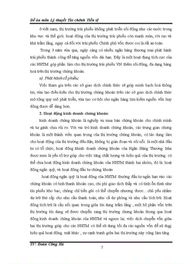 image for page Hoạt động của ngân hàng thương mại trên thị trường chứng khoán Việt Nam 1